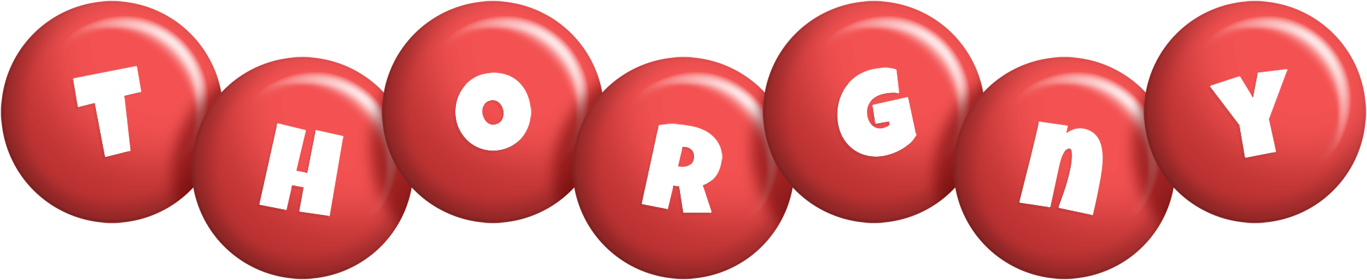 Thorgny candy-red logo