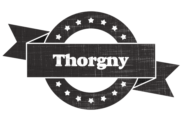 Thorgny grunge logo