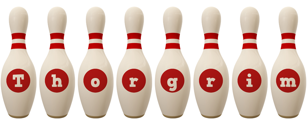 Thorgrim bowling-pin logo
