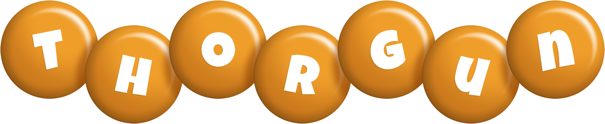 Thorgun candy-orange logo