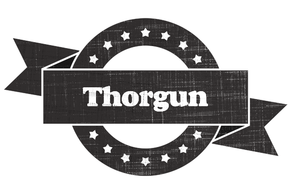 Thorgun grunge logo
