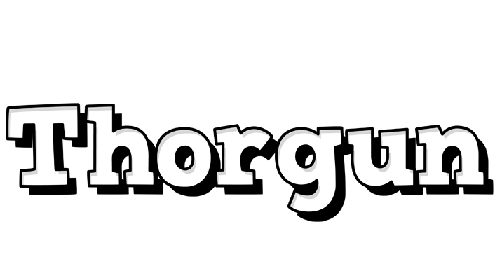 Thorgun snowing logo