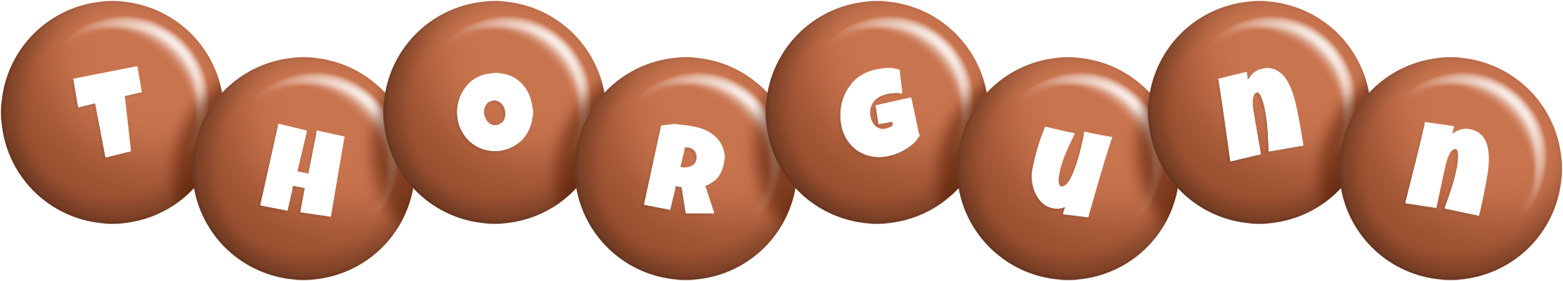 Thorgunn candy-brown logo