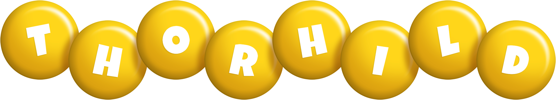 Thorhild candy-yellow logo