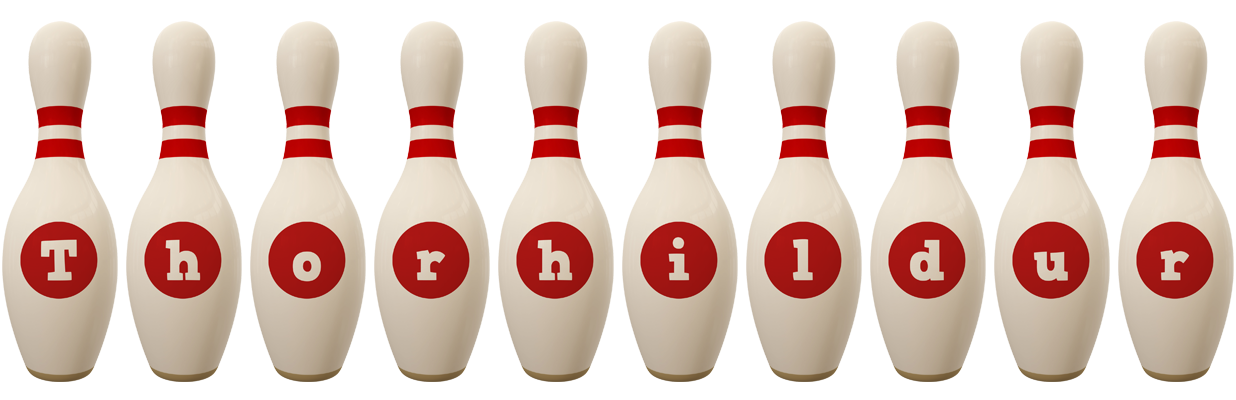Thorhildur bowling-pin logo
