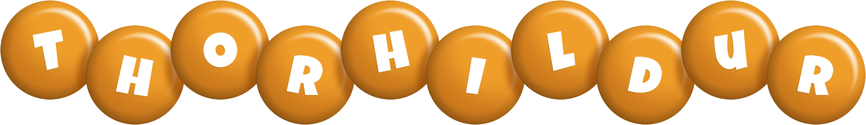 Thorhildur candy-orange logo