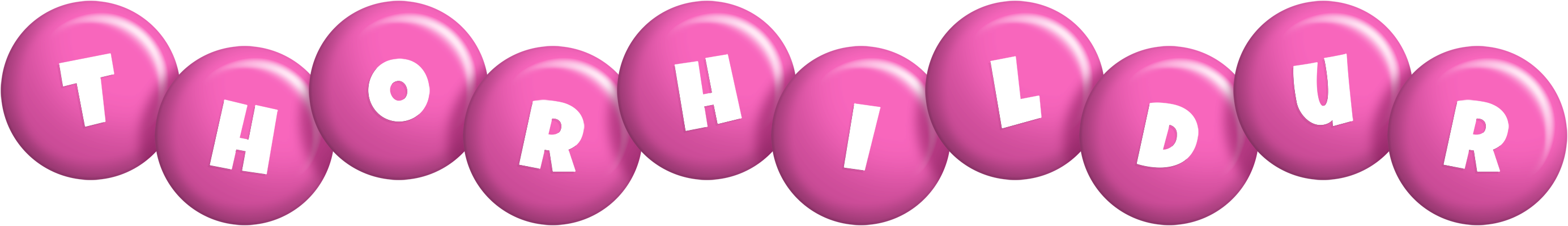 Thorhildur candy-pink logo