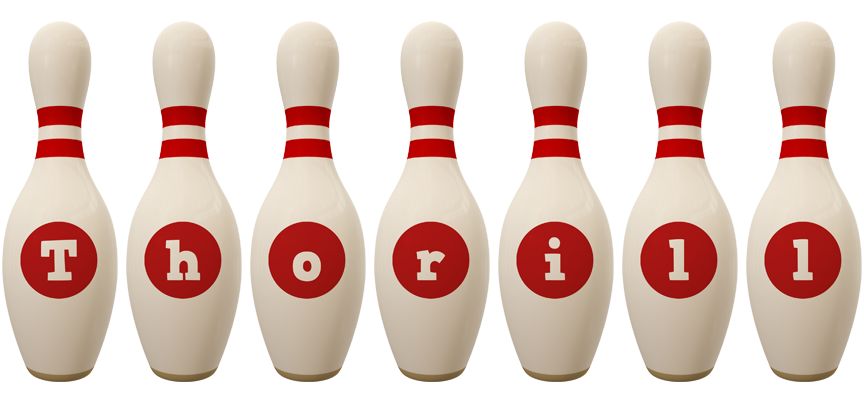 Thorill bowling-pin logo