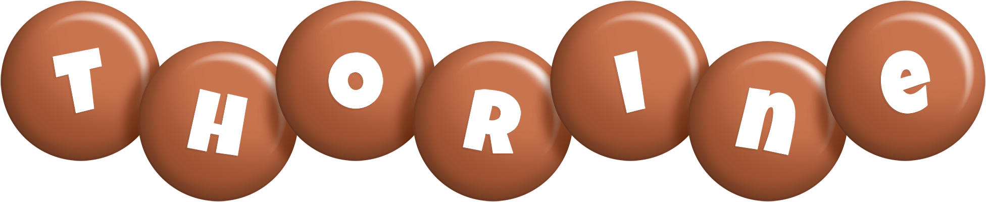 Thorine candy-brown logo