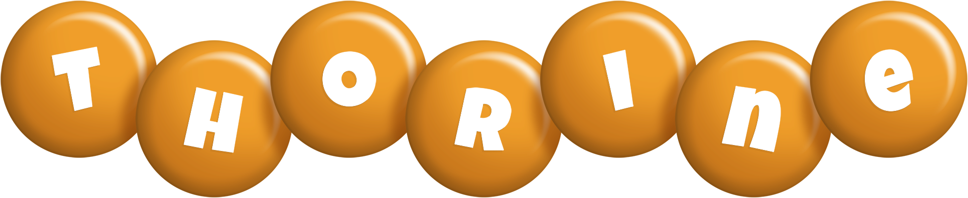 Thorine candy-orange logo