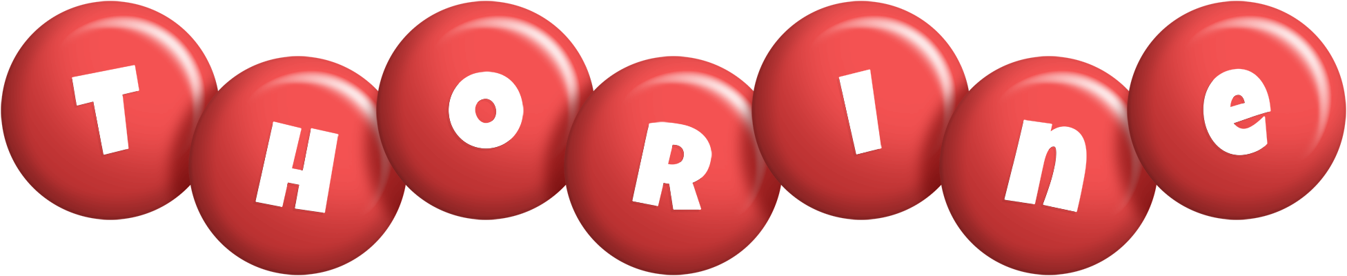 Thorine candy-red logo