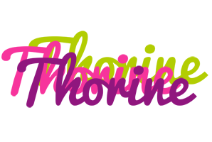 Thorine flowers logo