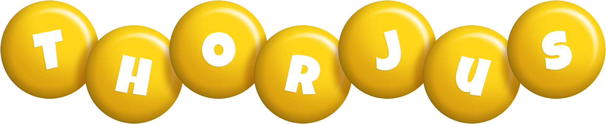 Thorjus candy-yellow logo