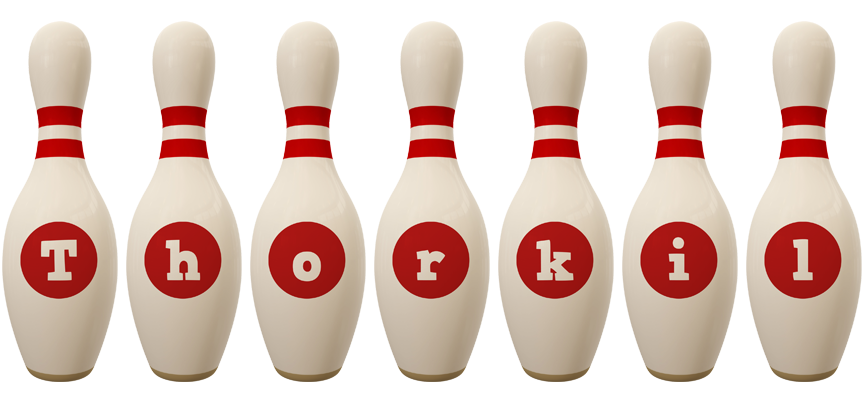 Thorkil bowling-pin logo