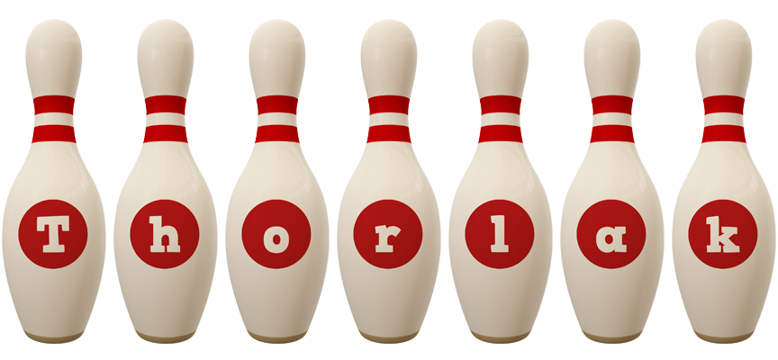 Thorlak bowling-pin logo