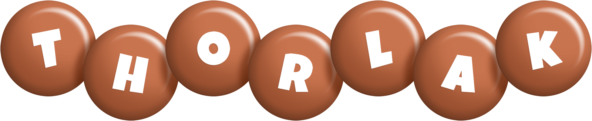 Thorlak candy-brown logo