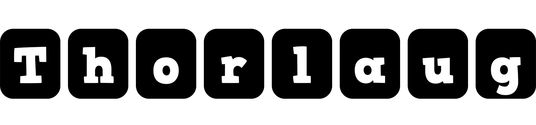 Thorlaug box logo