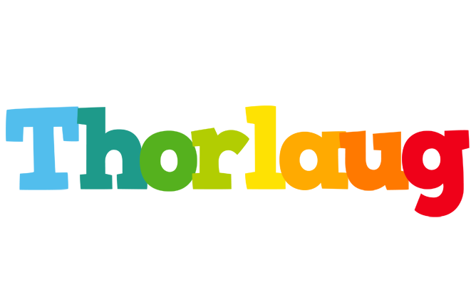 Thorlaug rainbows logo