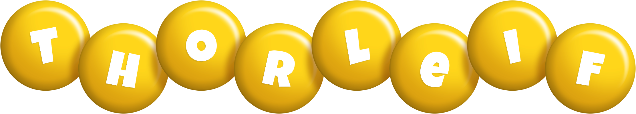 Thorleif candy-yellow logo
