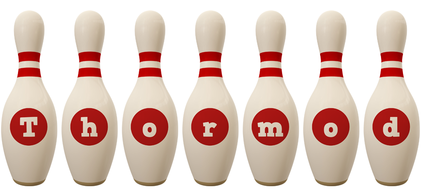 Thormod bowling-pin logo