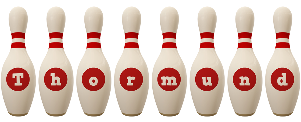 Thormund bowling-pin logo