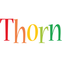 Thorn birthday logo