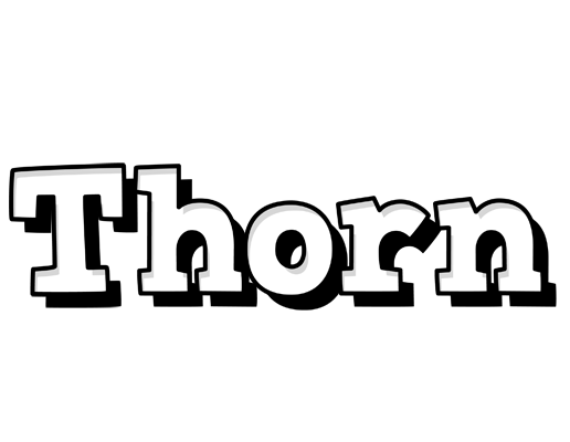 Thorn snowing logo