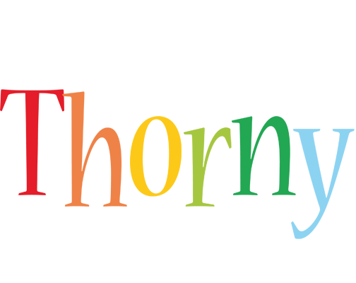Thorny birthday logo