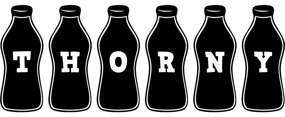 Thorny bottle logo