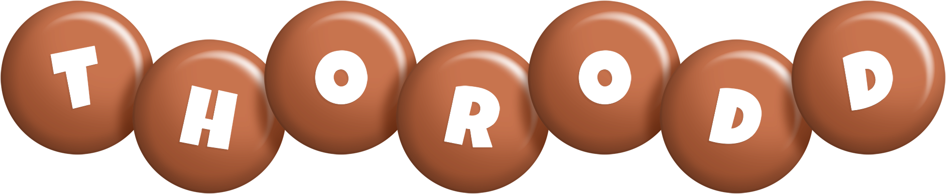 Thorodd candy-brown logo