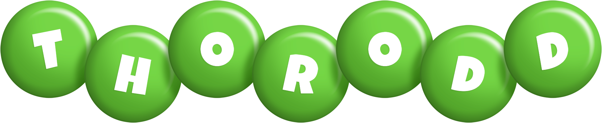 Thorodd candy-green logo
