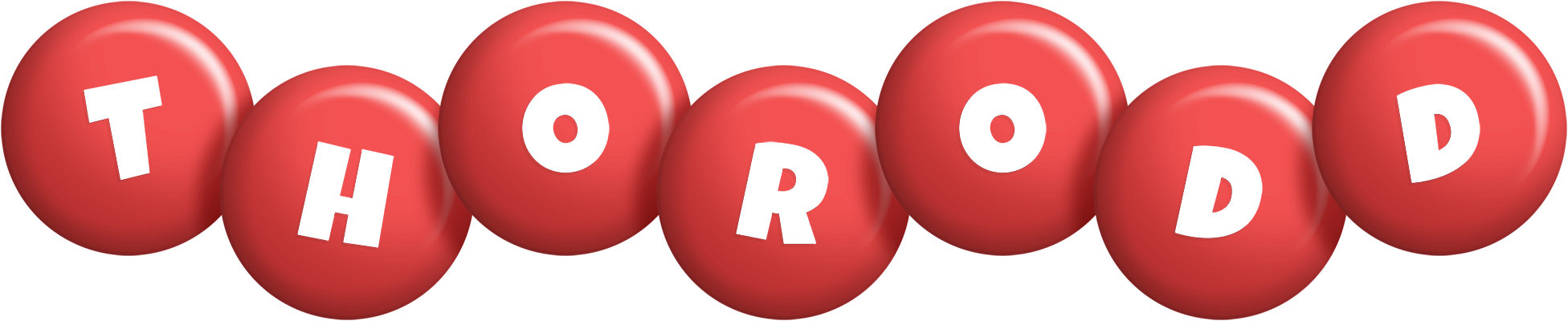 Thorodd candy-red logo