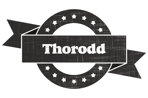 Thorodd grunge logo