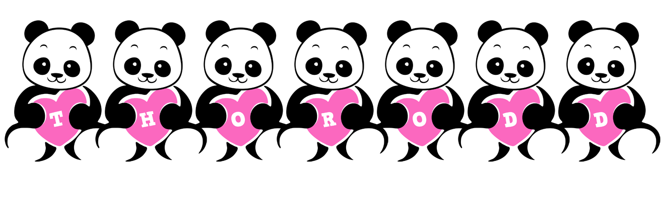 Thorodd love-panda logo