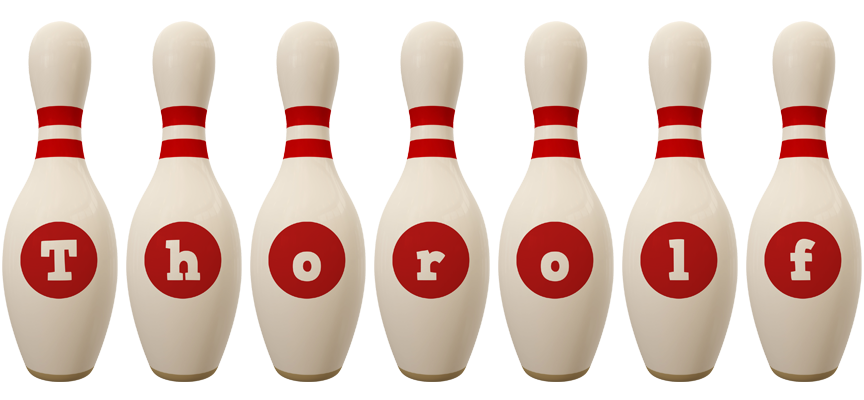 Thorolf bowling-pin logo