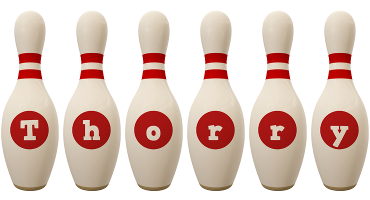Thorry bowling-pin logo
