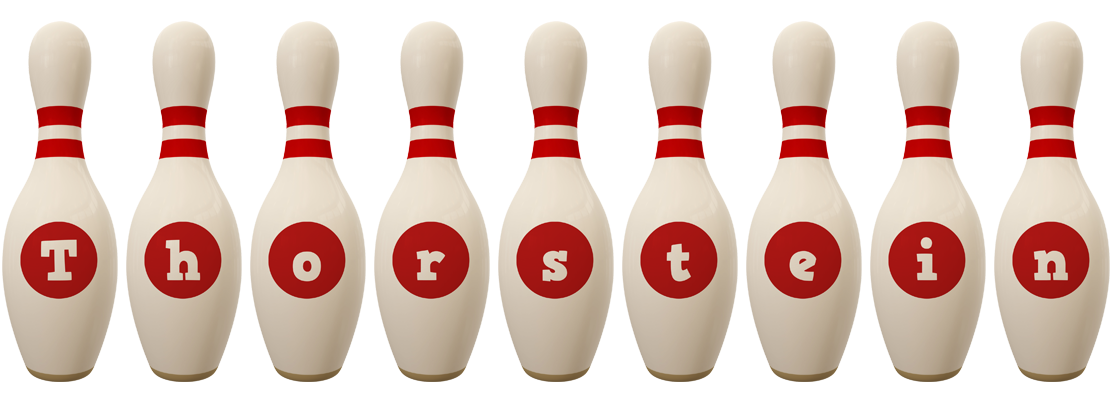 Thorstein bowling-pin logo