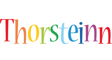 Thorsteinn birthday logo