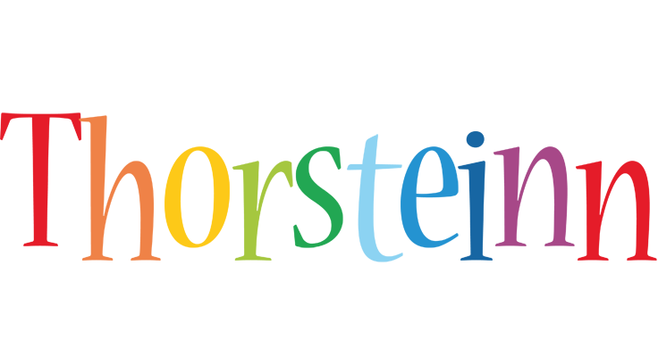 Thorsteinn birthday logo