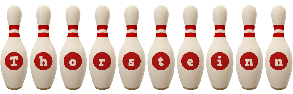 Thorsteinn bowling-pin logo