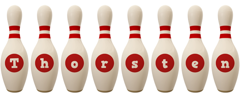 Thorsten bowling-pin logo