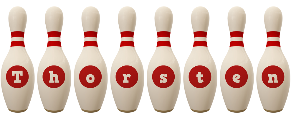 Thorsten bowling-pin logo