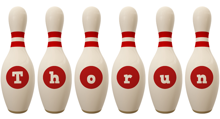 Thorun bowling-pin logo