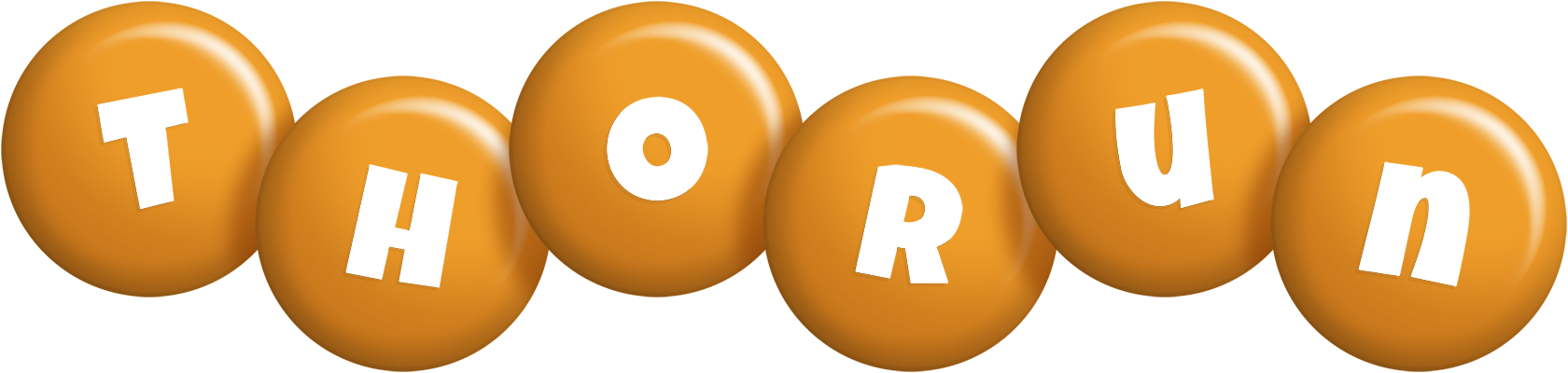 Thorun candy-orange logo