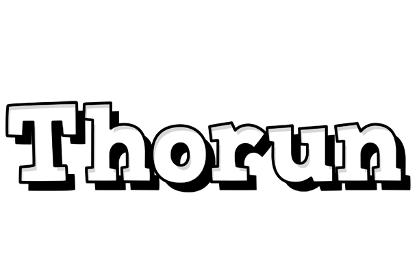 Thorun snowing logo