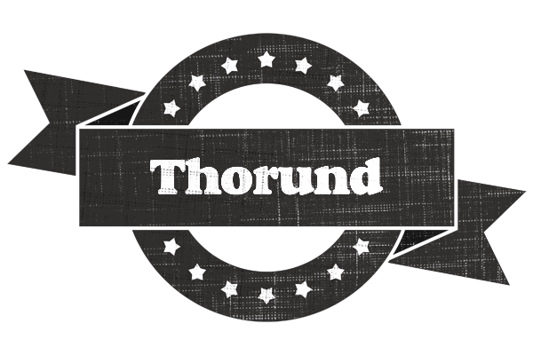 Thorund grunge logo