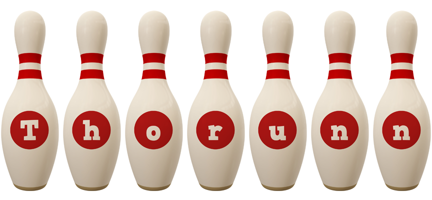 Thorunn bowling-pin logo