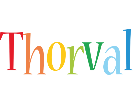 Thorval birthday logo
