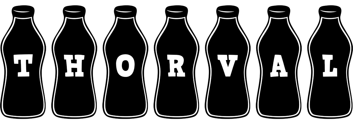 Thorval bottle logo
