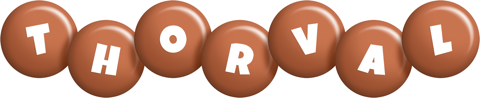 Thorval candy-brown logo